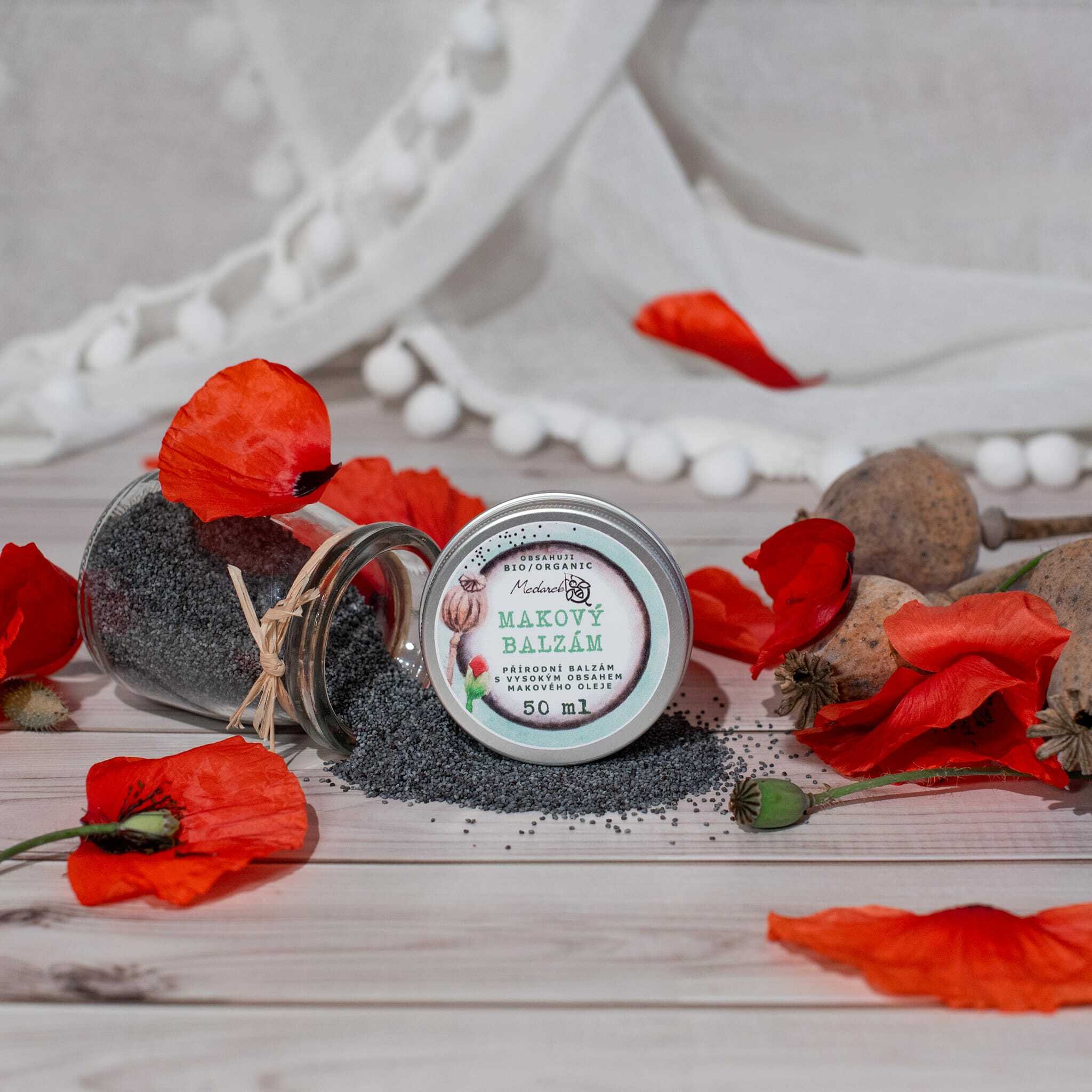 Medarek - Bio Makový Balzám - hlavní výhody